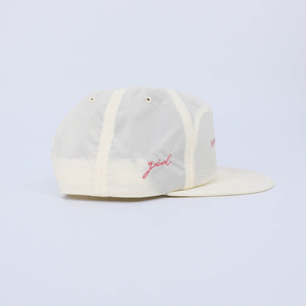 NYLON TECH CAP OFF-WHITE/PINK